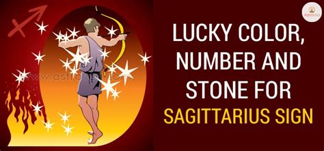 Sagittarius Lucky Numbers, Days, Colors, Gemstones & Letters.